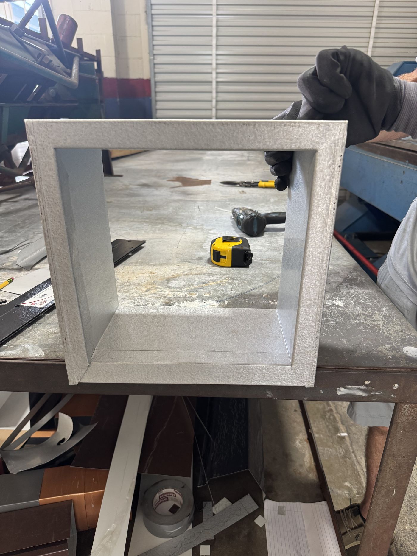 Custom formed sleeve — square corners, crisp folds